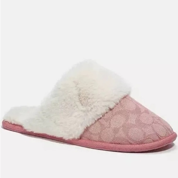 Pink Coach Ziva Slipper in Signature Jacquard - Picture 1 of 7